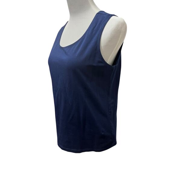 Kim Roger's Women's Blue Wide Strap Tank Top SIZE Medium - Picture 2 of 5